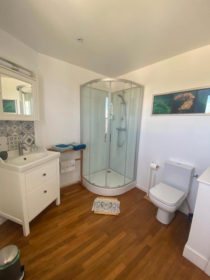 chambre Lumière du cap vue mer à la Villa plein vent Barneville-Carteret Extérieur photo