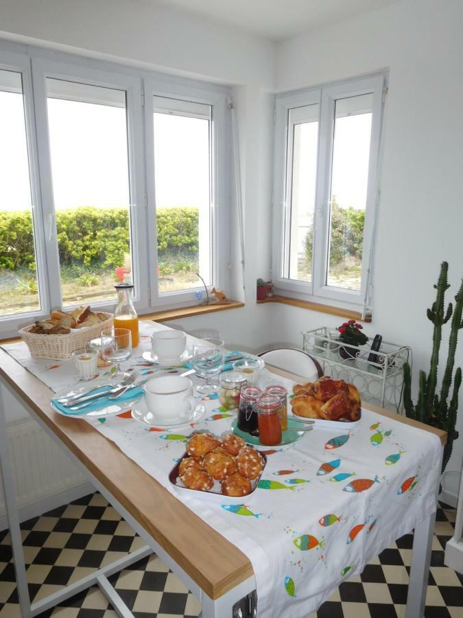 chambre Lumière du cap vue mer à la Villa plein vent Barneville-Carteret Extérieur photo